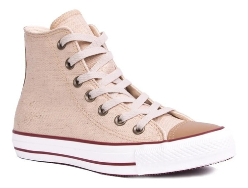 Zapatillas Botitas Converse All Star Chuck Taylor Hi Natural | Mercado Libre