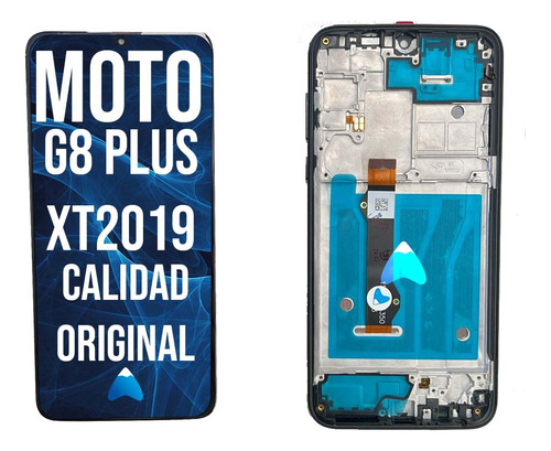 Modulo Con Marco Para Moto G8 Plus Xt2019 Con Marco