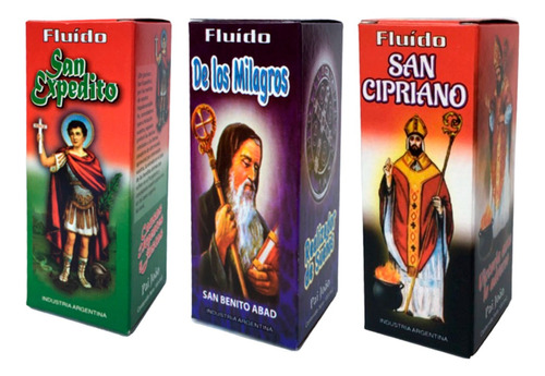 Pack Fluido X 3 San Cipriano Benito Abad Expedito Pai Joao