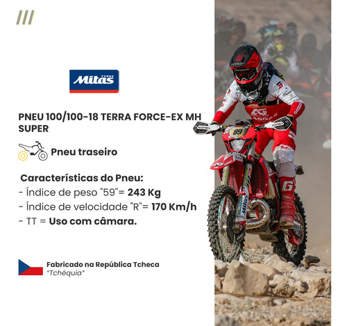 Pneu Traseiro 100/100-18 59r Terra Force-ex Mh