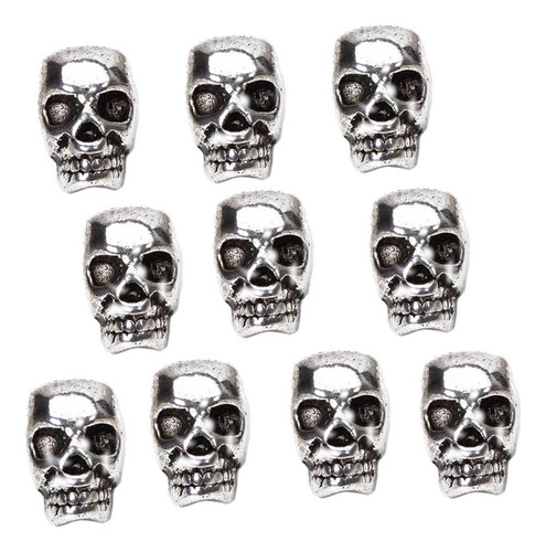 10 Unids Skull Spacer Diy Accesorios Para Collar Pulseras