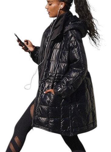 Free People Campera De Pluma Sintética Talle S Y L