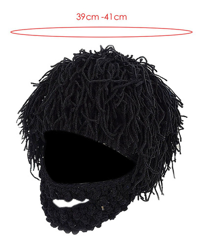 A Gorro Tejido Con Barba Para Niños, Máscara De Esquí