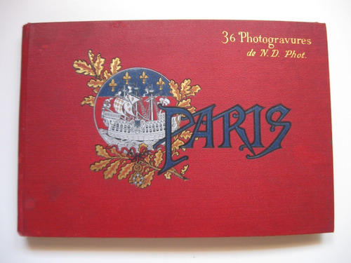 Antiguo Album 36 Fotograbados De Paris, Por N.d. (neurdein).