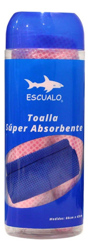 Toalla Deportiva Absorbente Plus 66 X 43 Cm Rosa Escualo Lisa