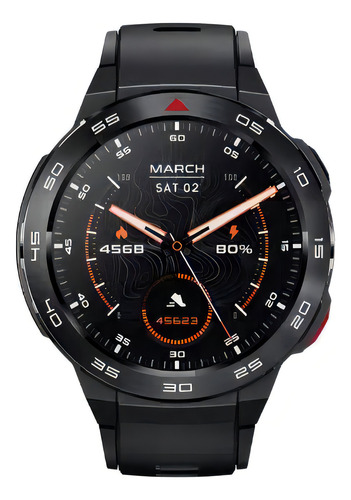 Relógio Smartwatch Mibro Gs Pró À Prova D'água 2 Pulseiras Preto Preto