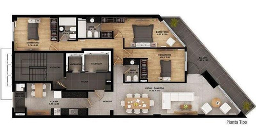 Imagen 29 de 30 de Venta Deptos 3 Dor En Construcción, Av Libertad 300 - Gazze