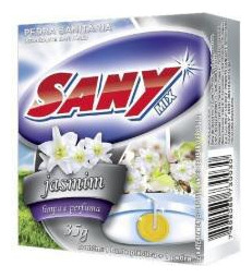 Pedra Sanitaria 35g Jasmim Sany Bril Com 10 Unidades