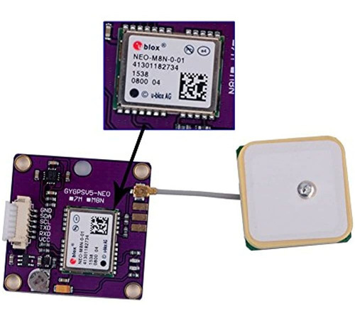 Diymall Micro Gpsv5 Modulo Gpss Neom8n Gnss Hmc5983 Vio Ant