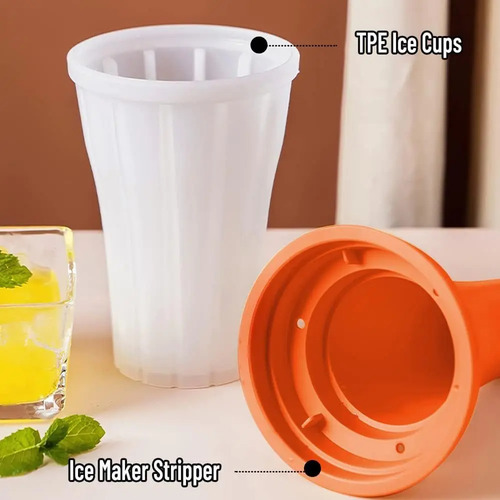 Forma De Gelo Smoothie Copo Com Tampa