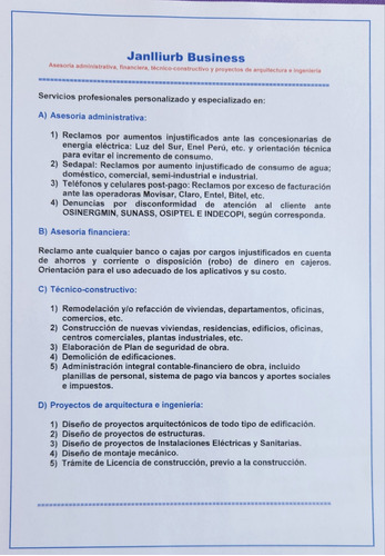 Servicios Técnico-profesionales