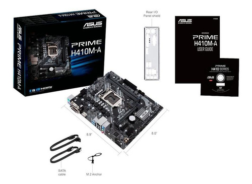 Imagem 6 de 6 de Placa Mãe Asus H410 Intel 1200 Prime H410m-a Ddr4 Micro Atx