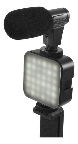 * Vlog TriPod Kit Equipo De Grabación De Video Mic Led Luz