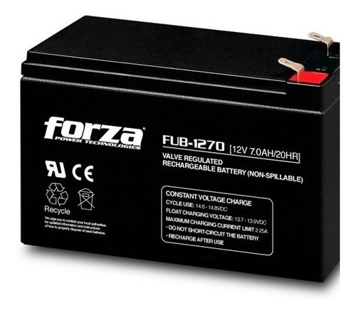 Bateria Ups Forza Fub-1270 12v 7.0a Febo