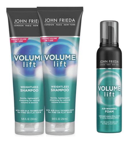 Jhon Frieda Pack Volume Lift Shampoo + Acond + Dry Shampoo