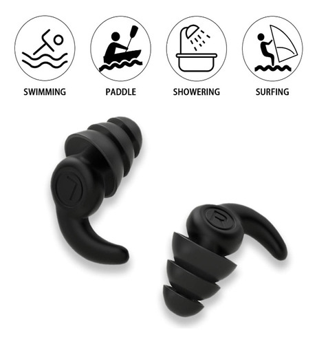 Q 3 Pares De Reutilizables Tapones Impermeables Para Los