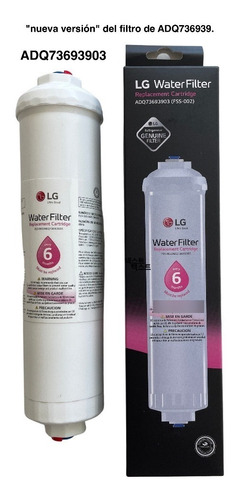 Filtro Externo De Agua Original Refrigerador LG Adq736939