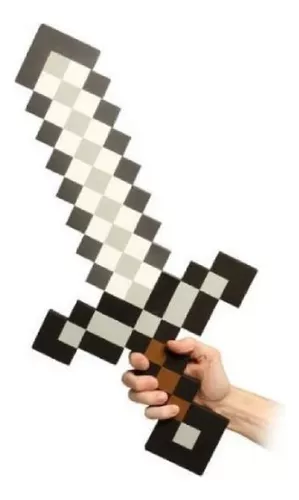 Espada Minecraft Brinquedo Encantada Branca Eva Não Machuca