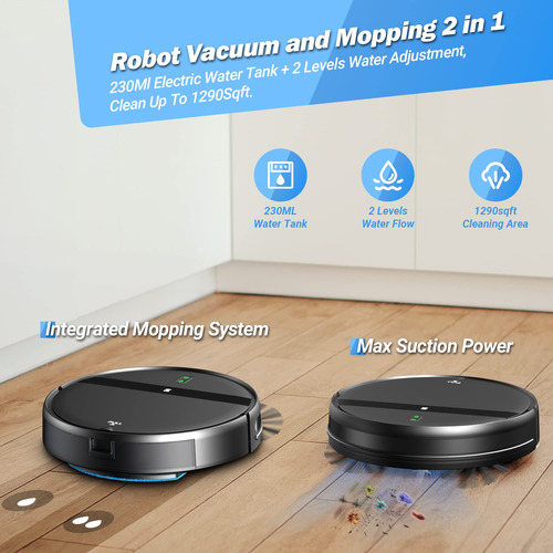 Aspiradora Robot Combo Wifi Alexa Ultra Delgada Mmg
