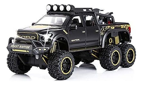 Coche De Juguete Sasbsc, Ford F-150 Raptor, Escala 1/24 [s]