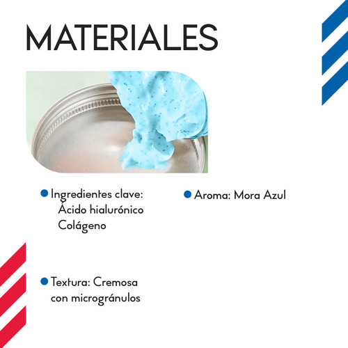 Exfoliante Corporal Diler De 350ml Fórmula Con Colágeno Y Ácido Hialurónico Para Piel Suave Limpia Y Revitalizada De Uso Diario O Semanal Aroma Mora azul