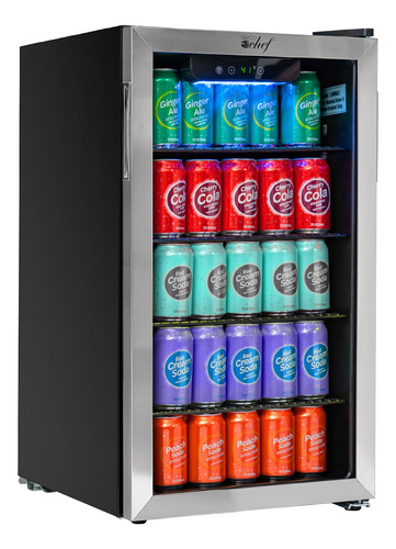 Deco Chef Refrigerador Y Enfriador De Bebidas, 118 Latas, Pu