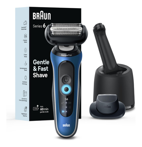 Braun Afeitadora Eléctrica Para Hombre, Serie 6 Cc, Afeita.