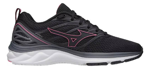 Tênis feminino Mizuno Space cor preto/rosa - adulto 39 BR