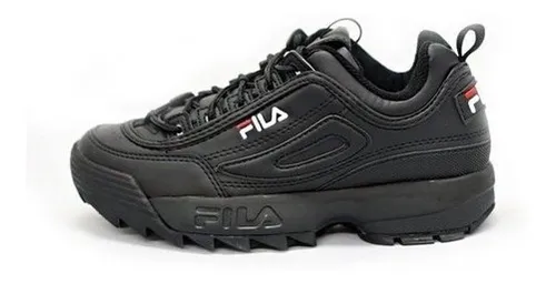 Tenis Fila Disruptor Ii Premium Negro Dama | Meses sin intereses