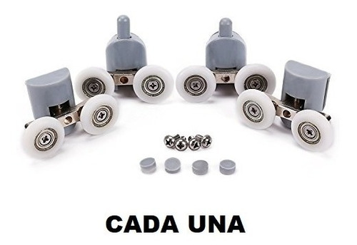 Imagen 1 de 10 de Ruedas Para Mamparas Y Cabinas De Baño