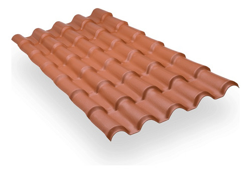 Telha Pvc Colonial 2,30x0,88 Cor Ceramica Itec