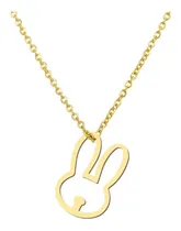 Comprar Collar Conejo Unisex Joya Plata Enchapado Oro 18k