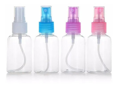 Imagen 1 de 1 de Docena De Botellas Plasticas Con Spray Aeroso 50 Ml