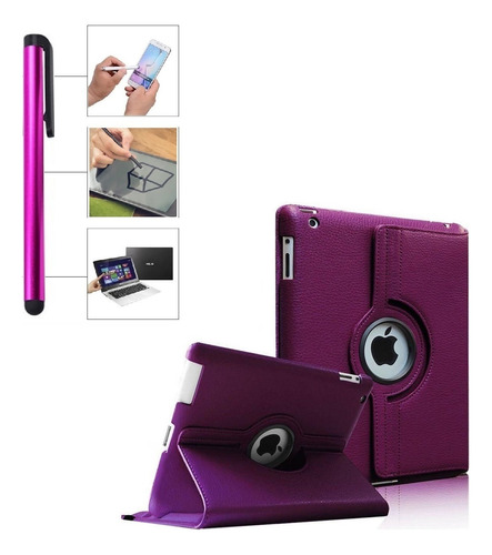 Funda Flip Cover + Lápiz Para iPad 2 / 3 / 4 Case Protector