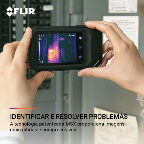 Câmera Termográfica 19.200 Pixels Msx Wi-fi Ignite Flir C5