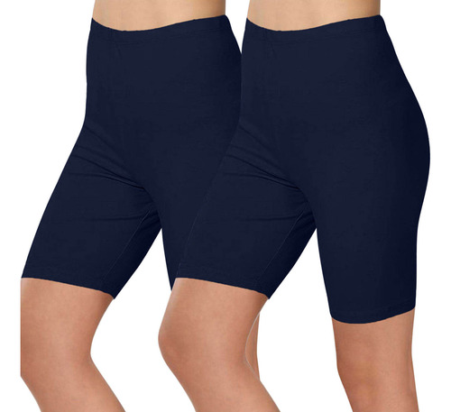 Leggings Creativos De Color Liso A La Moda Para Mujer De 2 P