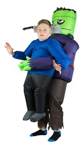 Dress Disfraz Inflable Aterrador Frankenstein Para Niños Eda