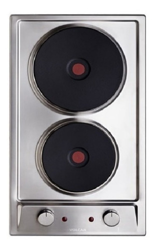Imagen 1 de 6 de Anafe Electrico Volcan 2 Hornallas 3200w Ef2aev Acero Inox