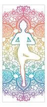 Comprar Adesivo Decorativo Para Porta ou Parede Ioga Yoga Mandala Colorida Espaço Terapêutico Ideal Para Decoração De Interiores Fácil Aplicação E Remoção Transforma O Ambiente Durável e Fácil de Limpar