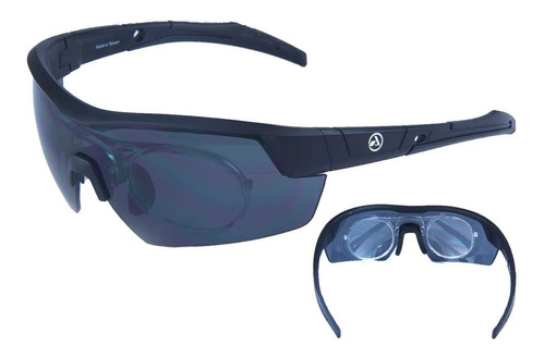 Óculos Ciclista Absolute Race Rx Preto Proteção Uv400