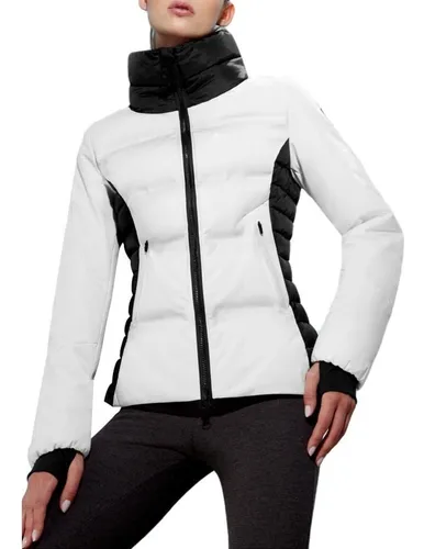 Chamarra acolchada blanca hotsell