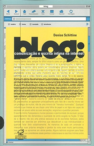 Blog: Comunicacao E Escrita Intima Na Internet, De Schittine. Editora Civilizacao Brasileira - Grupo Record, Capa Mole Em Português, 2021