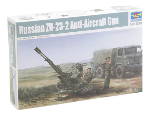 Cañón Antiaereo Ruso 1/35 Zu23 Gun Trumpeter 2348 Maqueta