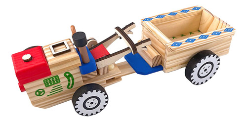 Juguete De Tractor De Madera Para Niños, Coche De B