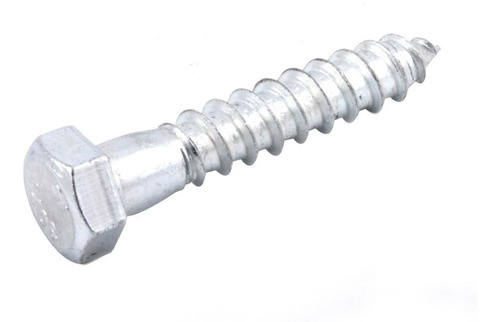 50 Tornillos Hexagonales Galv Para Madera 1/4 X 3-1/2