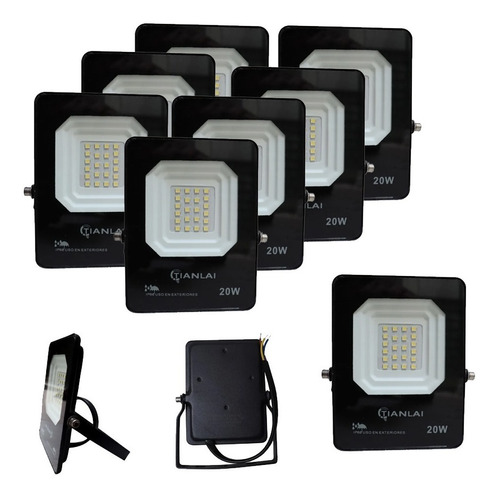 Paquete Reflector Led 20w Ilumina 200w Ip66 10 Piezas C7s