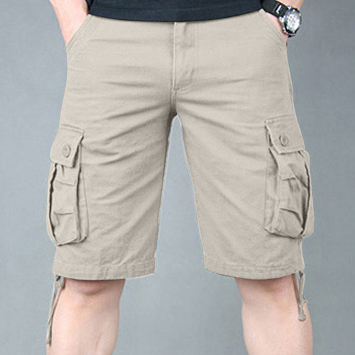 Pantalones Cortos Tipo Cargo N Para Hombre, Talla Grande, Co