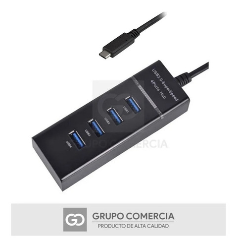 Multipuertos Tipo C A  4 Puertos Usb De 5 Gbps Cable 3.0