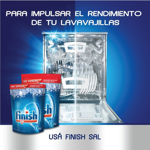 Imagen 4 de 6 de Finish Sal Especial Lavavajillas Automático 2 K X 2 Unidades