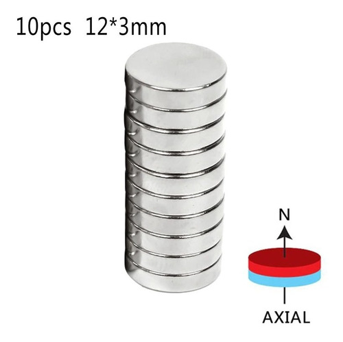 Imanes Neodimio 10 Unidades De 12 X 3mm